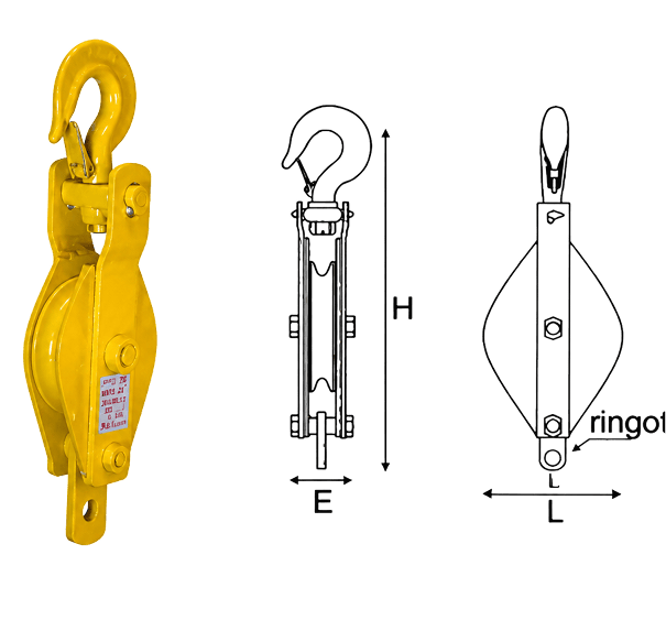 Moufle fixe pour câble acier