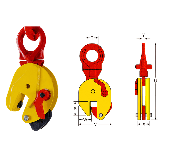 Pince pour levage multipositions – MODELE TSV
