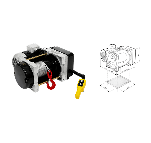 Treuil électrique TRB – Modèle 250 à 350 kg