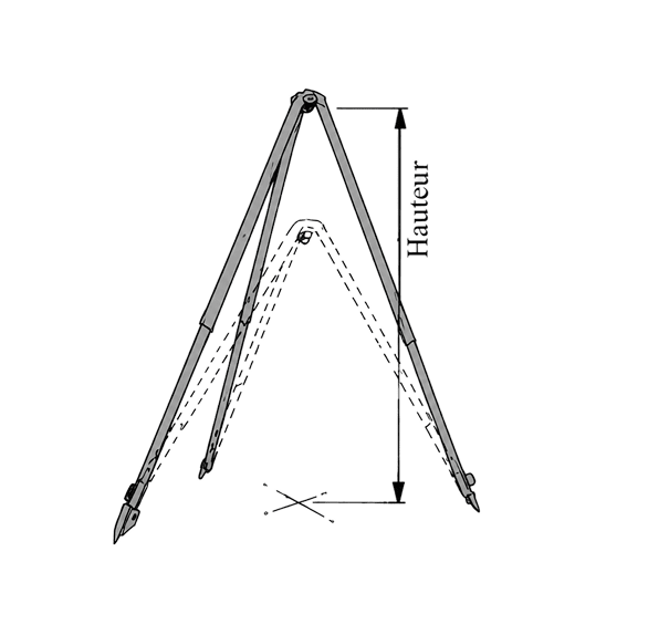 Tripode télescopique aluminium